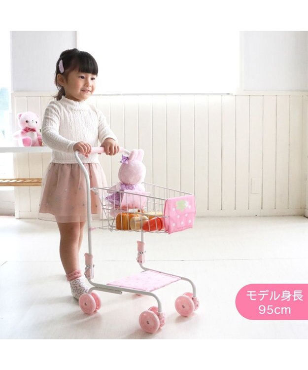Mother garden マザーガーデン おままごと 野いちご ショッピングカート 《いちご×リボン》 -