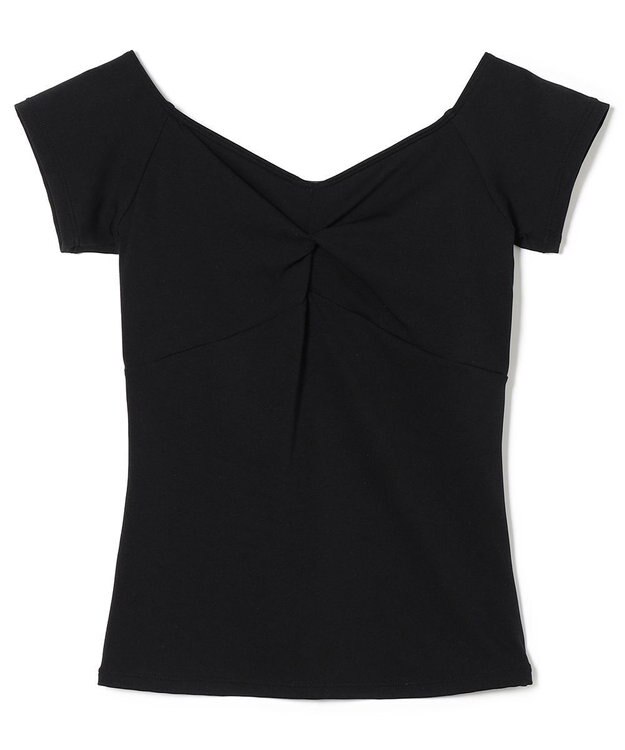 Chacott フレンチスリーブトップ ブラック