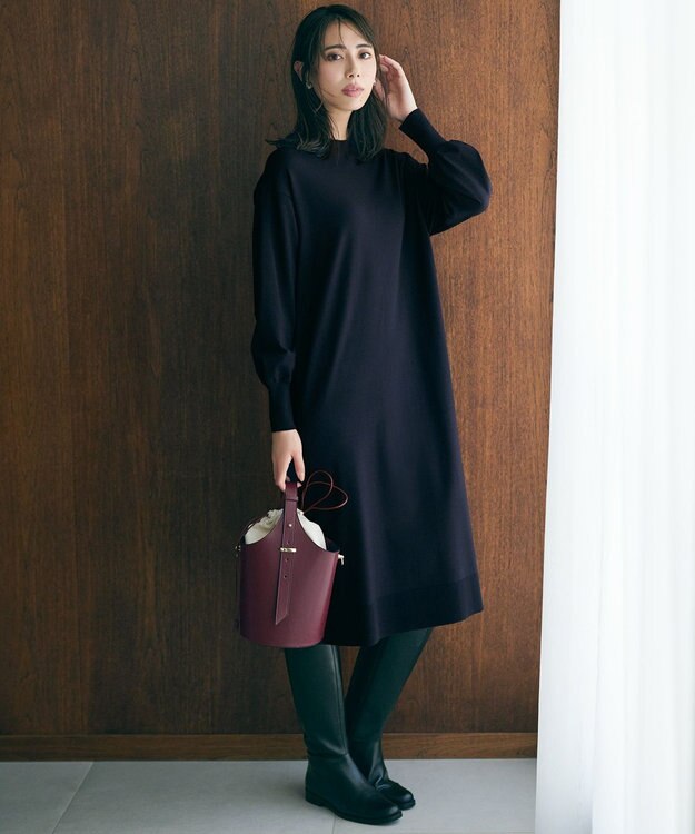 23区 バケツショルダー バッグ レッド系