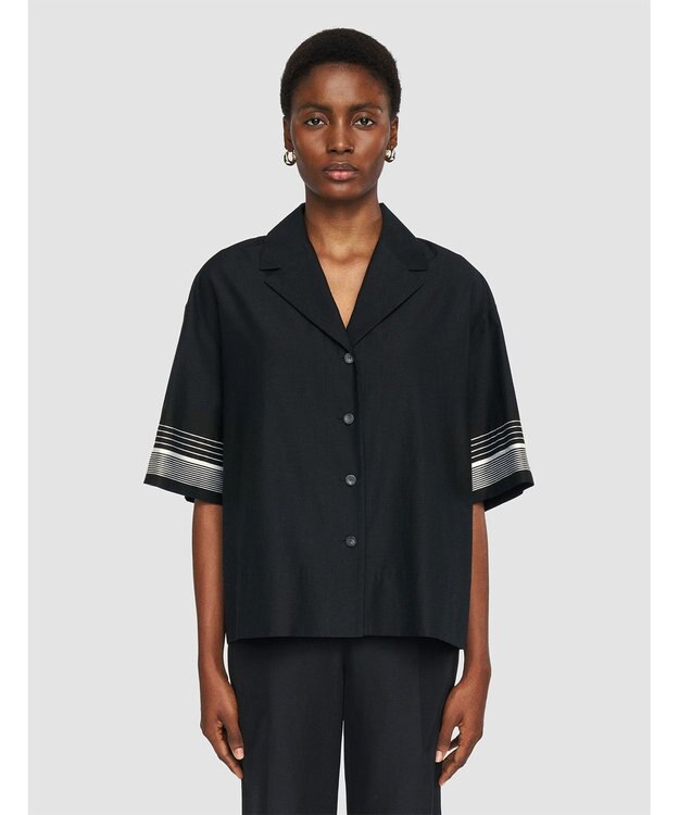 JOSEPH コットンブレンド　シャツ Black