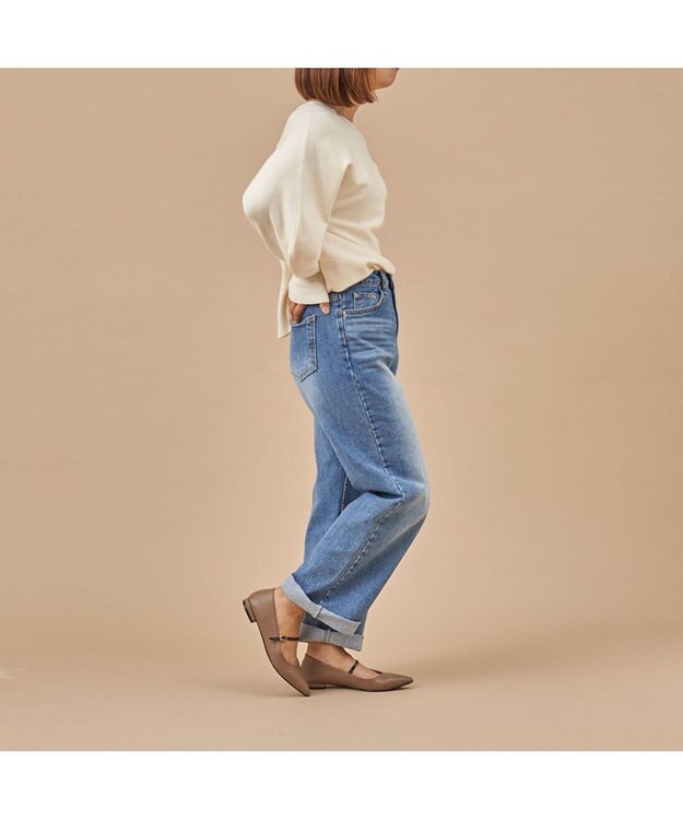 MODE ET JACOMO <carino>【レイン対応】配色ベルトメリージェーン オーク