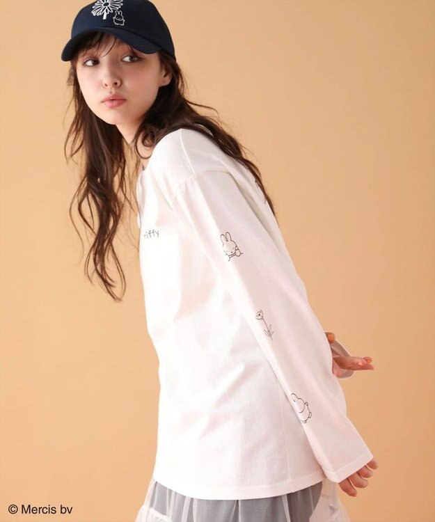 Green Parks Ｍｉｆｆｙ／袖プリントロンＴ Off White