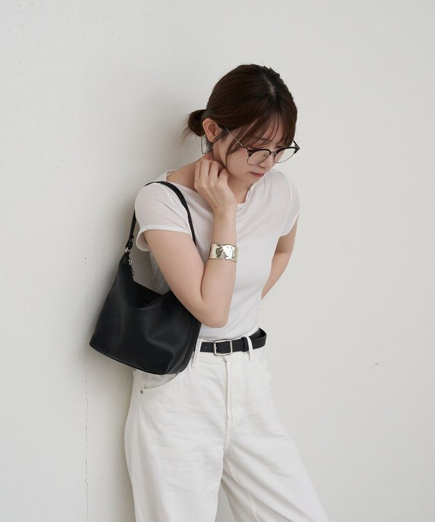 russet ソフトレザーシンプルショルダーバッグ(CE-1328-WEB) Black2
