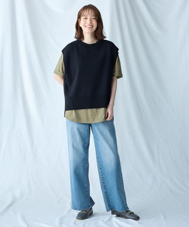 ANY フロッキーロゴテールTシャツ カーキ