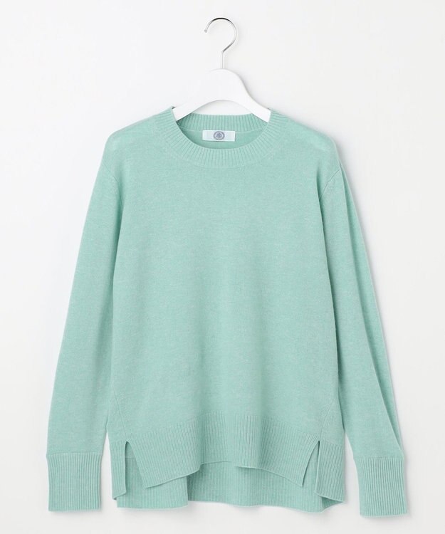 J.PRESS LADIES CASHMERE BLEND クルーネック ニット ミントグリーン系