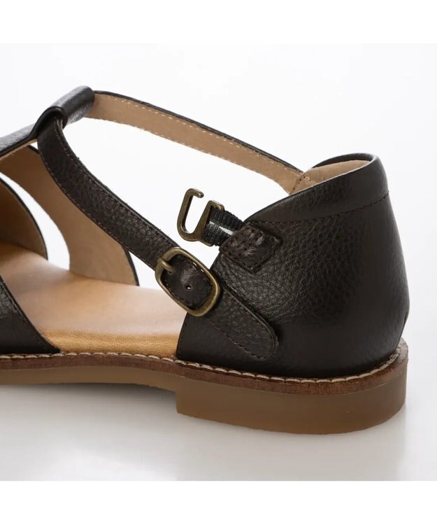 ing <ing>【WEB限定】グルカフラットサンダル ダークブラウン