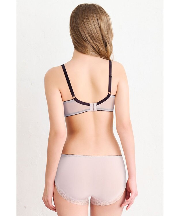 WACOAL ブラジャー 【リボンブラ 脇すっきり】 脇高設計 着やせシルエット 動いても谷間キープ Gカップまで対応 大きいサイズ レディース BXB443 /ワコール ピンク