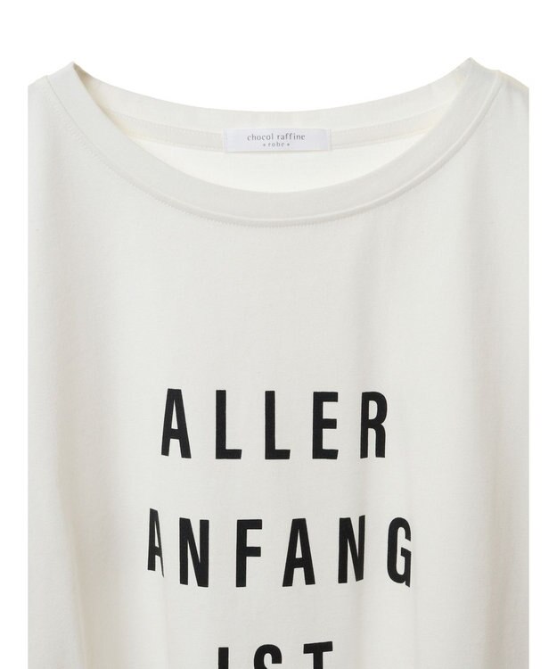 Green Parks インド綿 BIGサイズブロックロゴ半袖プルオーバー Off White