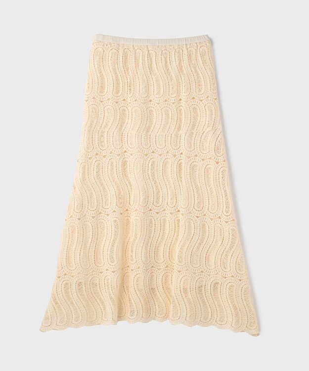 GRACE CONTINENTAL クロシェレーススカート キナリ