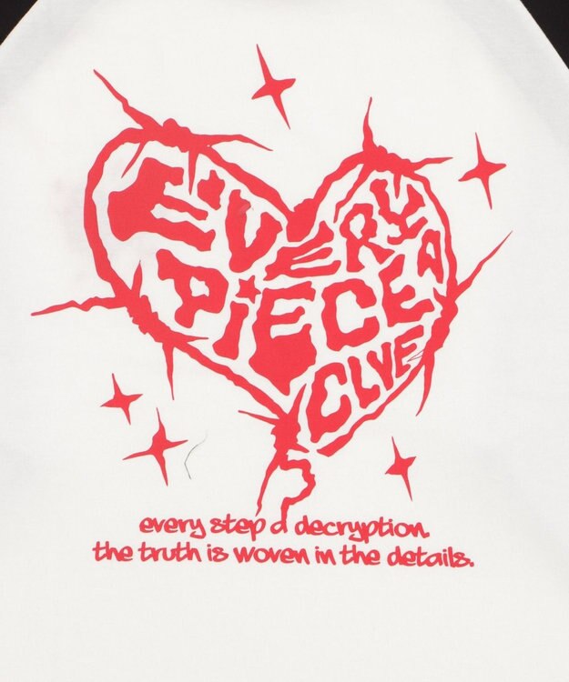 WEGO 【ユニセックス着用ITEM/MLサイズ展開】スリーブロゴグラフィックラグランT（LS） ブラック