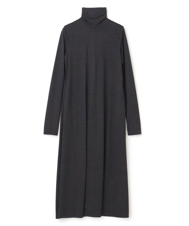 BEIGE， 【洗える】CALDANA / タートルネックロングドレス C.Gray