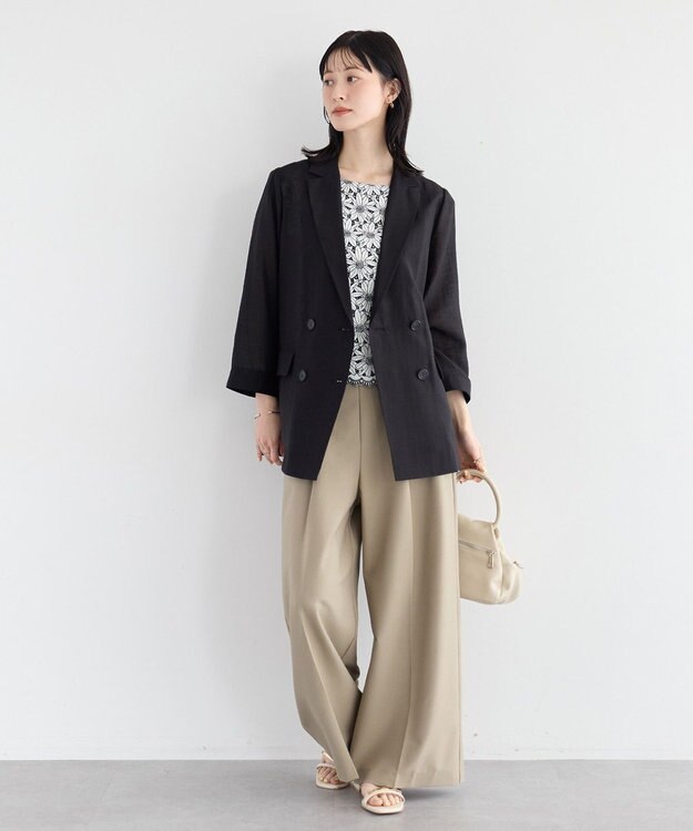 YECCA VECCA フラワーレースブラウス Off White