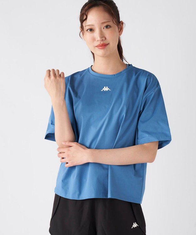 OP／FILA 【Kappa】半袖ロゴTシャツ ブルー