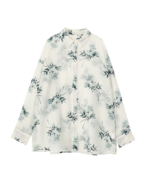 earth music&ecology シアーシャツ Flower