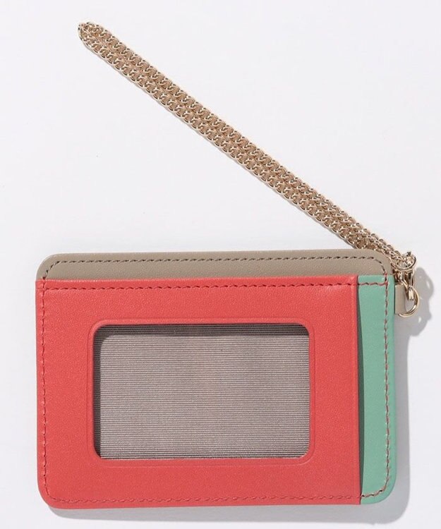 LANVIN en Bleu リュクサンブールカラー 単パスケース グレージュ