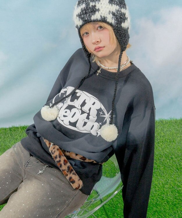 WEGO 【ユニセックス着用ITEM】サークルロゴプルオーバー ブラックその他