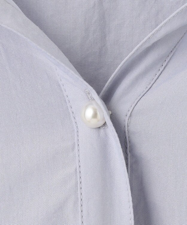 ANY SIS 【洗える】フーディ シャツ ライトブルー