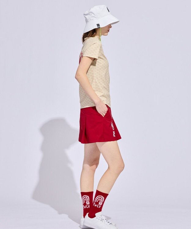 PW CIRCULUS 【WOMEN】エレファント ドットモックネック  ゴルフウェア レディース ベージュ系5