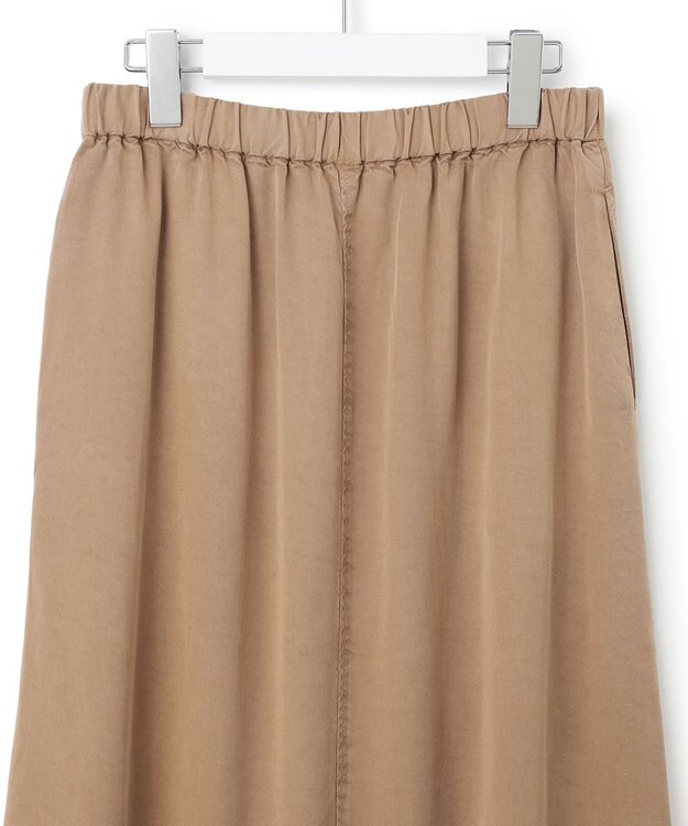 23区 L 【SLOW/一部店舗限定】ガーメントツイル セミフレア スカート ベージュ系