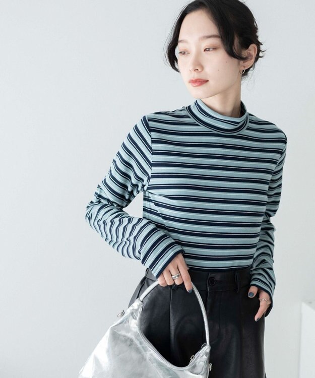 WEGO マルチボーダーロンT ネイビー