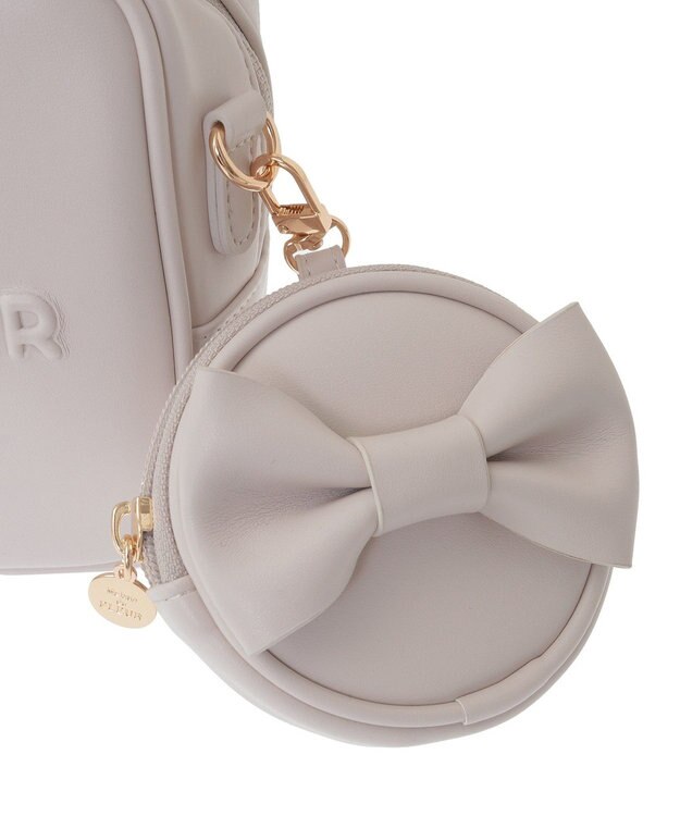 Maison de FLEUR ポーチ付き2Wayボストンバッグ Grayish Pink