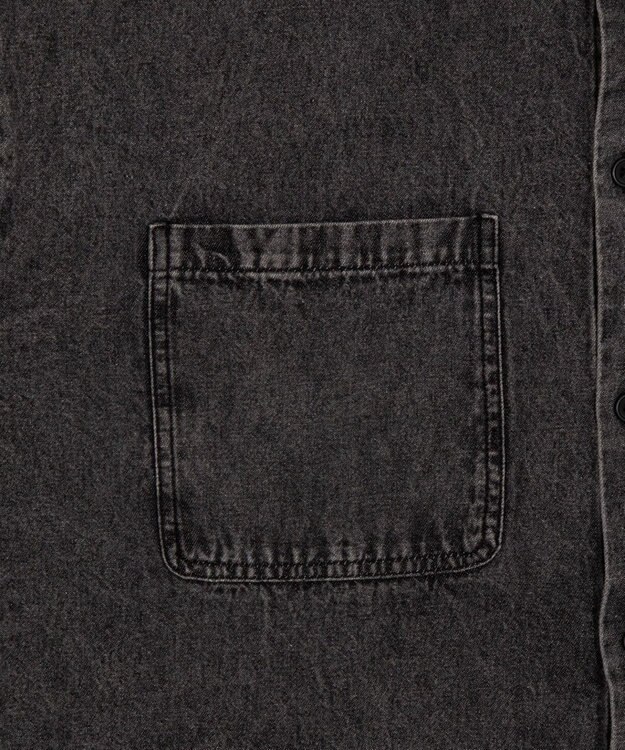 WEGO デニムフードシャツ（LS） デニムブラックソノタ