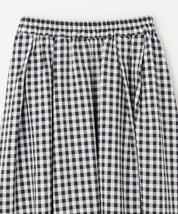 ANY 【ウエストゴム】ギンガムフレアスカート ブラックギンガム
