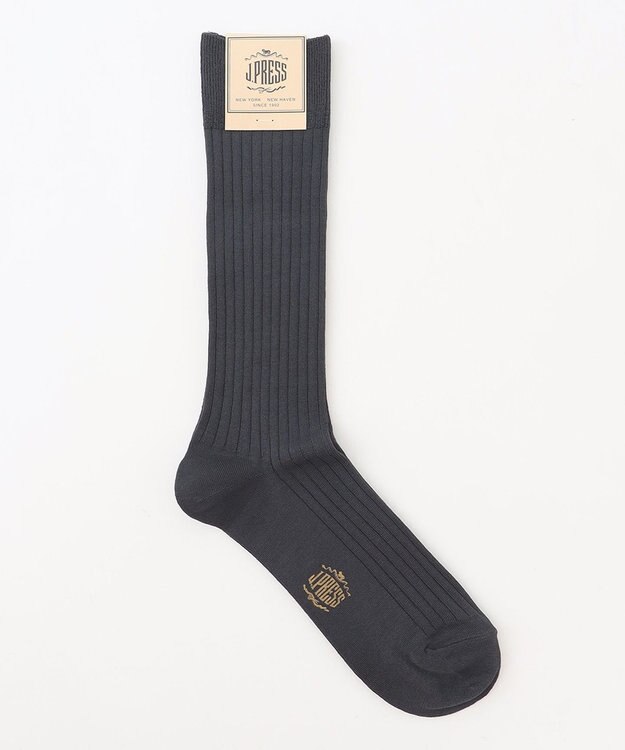 J.PRESS MEN 【J.PRESS BASIC】ハイゲージリブ ソックス グレー系