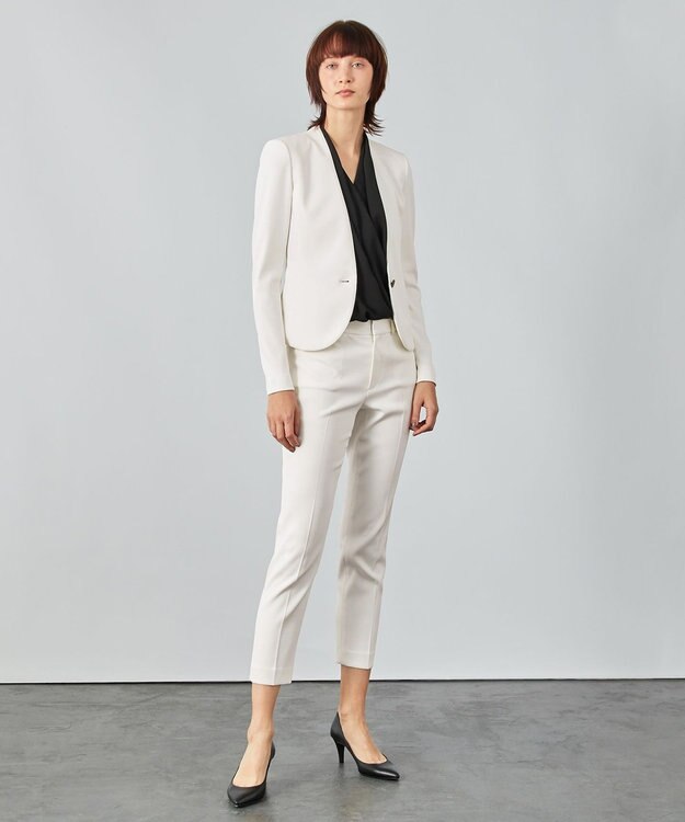 BEIGE， 【S-size】LUIZA / クロップドパンツ White