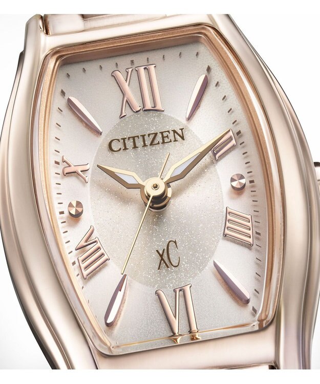 CITIZEN 【電池交換不要】サクラカラーのトノー型ウオッチ サクラ色