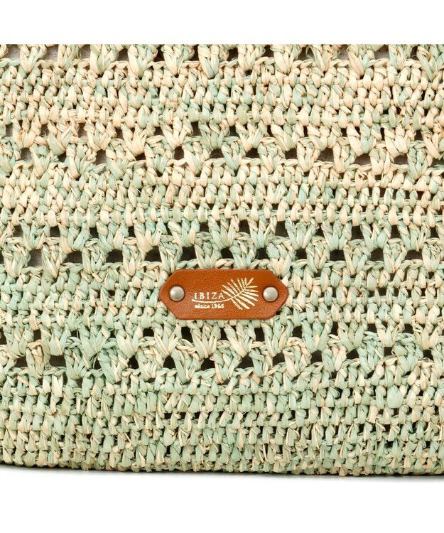 IBIZA ラフィア　2WAYバッグ エメラルドグリーン