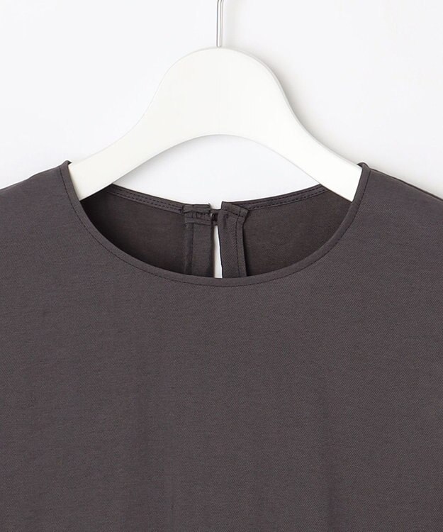 自由区 S 【セットアップ対応・接触冷感・UVケア・洗える】エアリーツイルノースリーブ ブラウス バーント