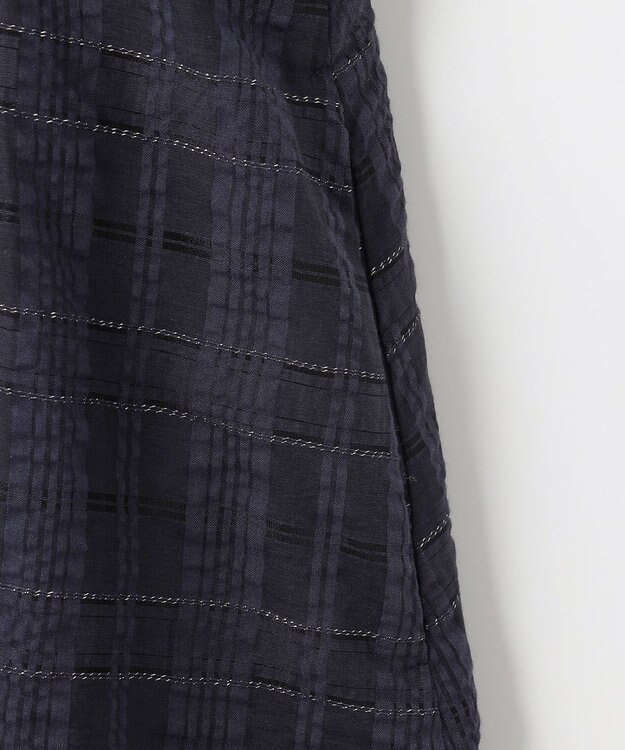 組曲 S ラメシアーチェック ワンピース ネイビー系3