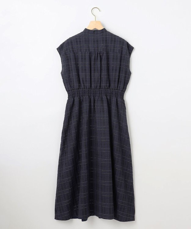 組曲 S ラメシアーチェック ワンピース ネイビー系3