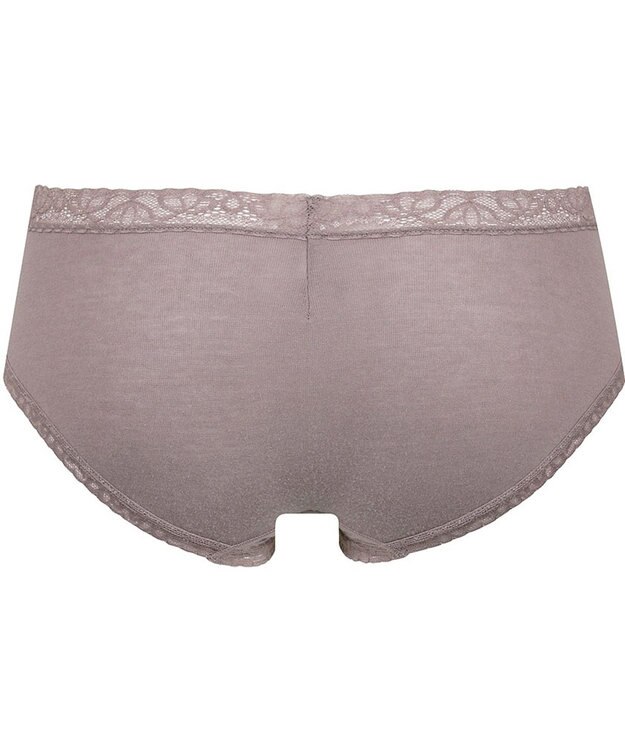 Wing ショーツ 綿混(身生地部) やさしい肌あたり 【デイリーフィット やわらかコットン】 はきこみ丈あさめ EC2230 ウイング／ワコール ブラウン