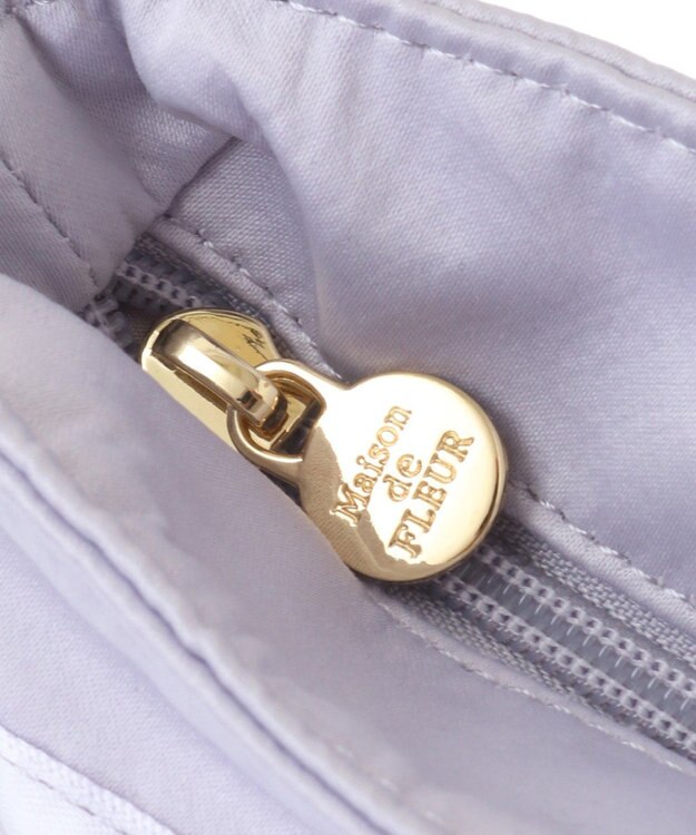 Maison de FLEUR ブランドロゴフリルハンドルトートSバッグ Lilac