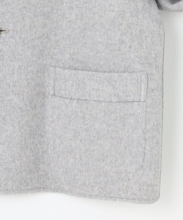 J.PRESS LADIES 【リバーシブル】ウールナイロン リバー ノーカラー ショートコート ベージュ系