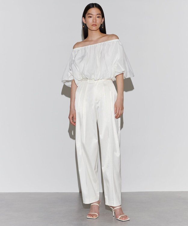 NAVE 【Nave　洗える】シアーリリーブラウス ホワイト系