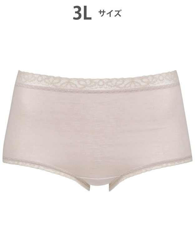 Wing ショーツ　【デイリーフィットやわらかコットン】　ここちよいフィット感　はきこみ丈ふかめ　EC3200　ウイング／ワコール ブラウン