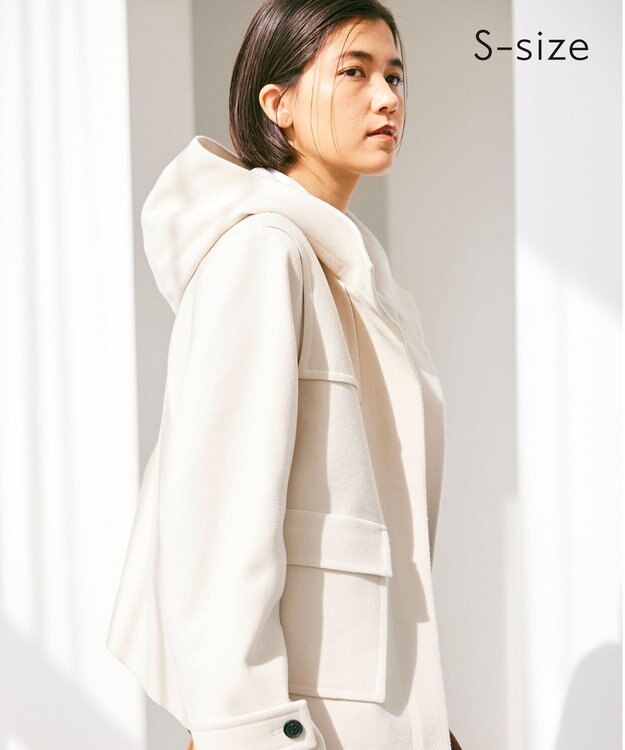 BEIGE， 【S-size】CHABANAIS / フーデットコート Ecru