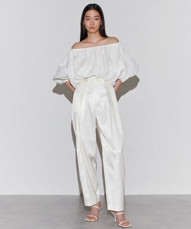 NAVE 【Nave　洗える】シアーリリーブラウス ホワイト系