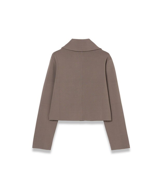 JOSEPH ミラノニットストレッチ　ショートジャケット Mushroom
