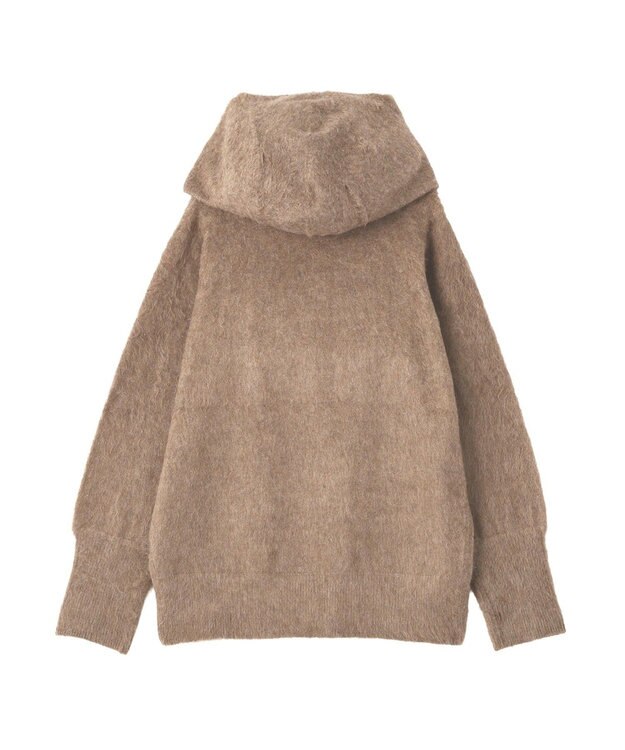 CRAFT STANDARD BOUTIQUE フードストール付きニットプルオーバー Beige