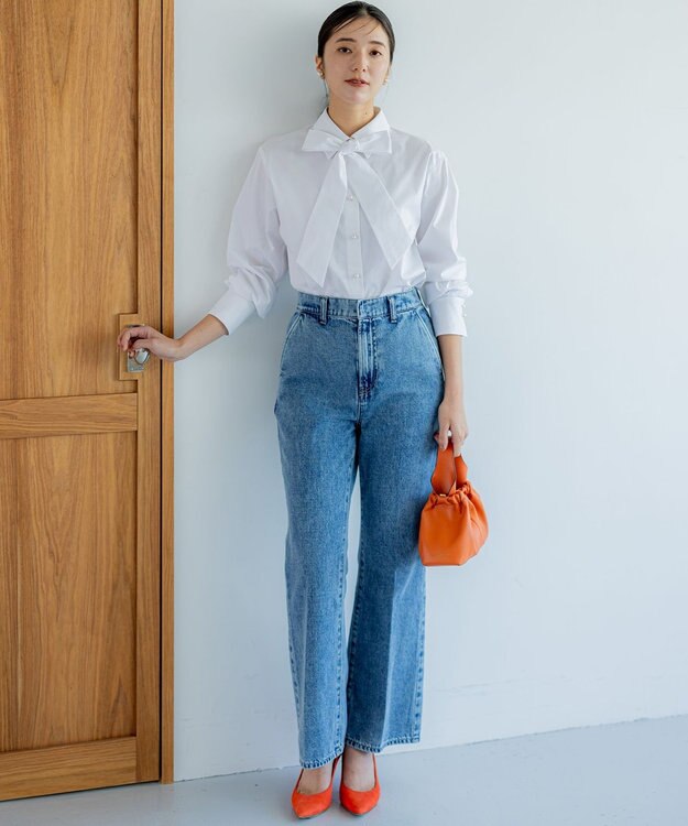 組曲 S トムボーイデニム パンツ ブルー系