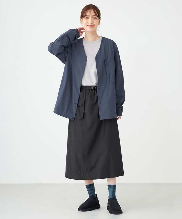 SHARE PARK LADIES 【UNISEX】撥水加工 フレックスカーディガン（XS・S・Mサイズ） アッシュネイビー