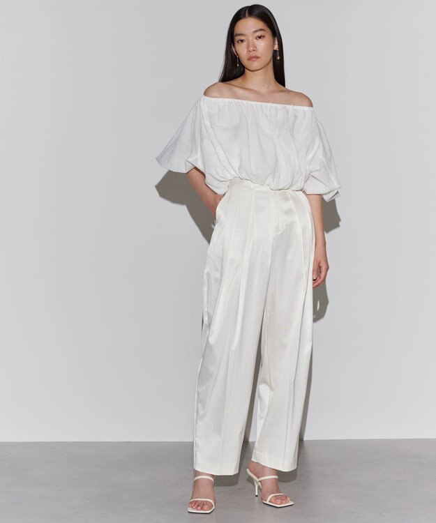 NAVE 【Nave　洗える】シアーリリーブラウス ホワイト系