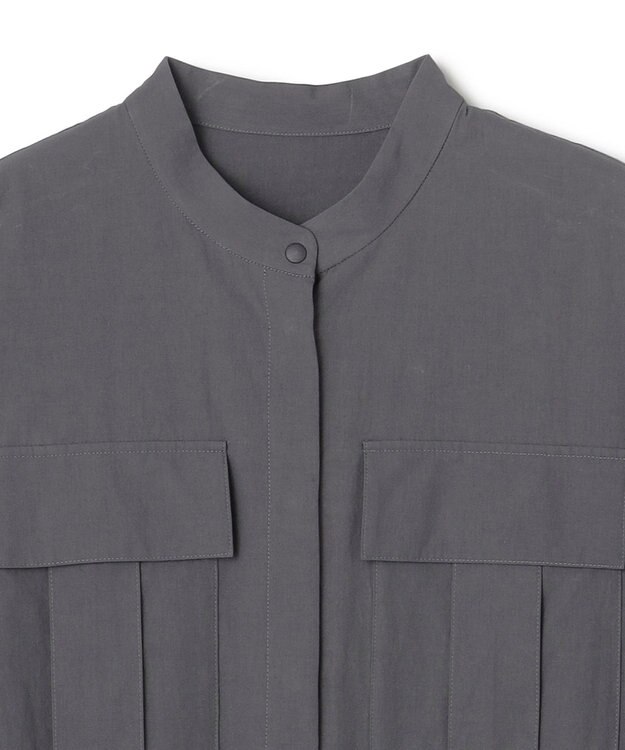 uncrave カラータイプライター シャツワンピース スレート