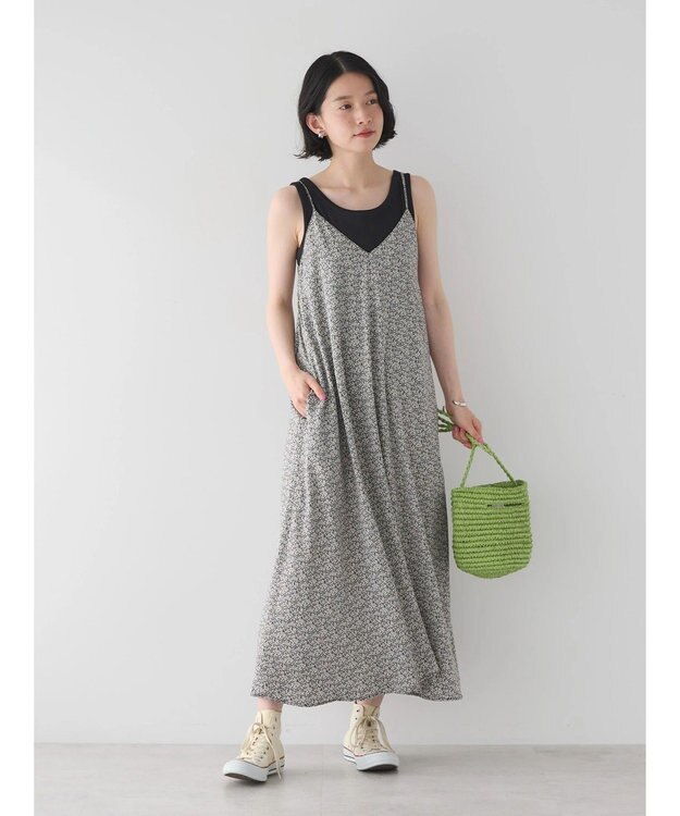 AMERICAN HOLIC Ｖネックキャミワンピース Flower