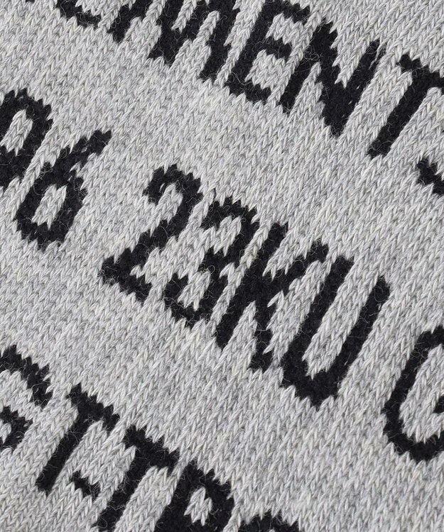 23区GOLF 【MEN】ロゴ総柄ハーフソックス ライトグレー系