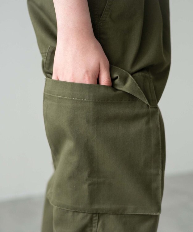 WEGO 【キッズ/150cm/160cm/ウエストゴム】イージーカーゴパンツ（JUNIOR） カーキ